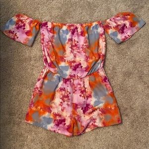 Tyche Romper - tie die with pockets
